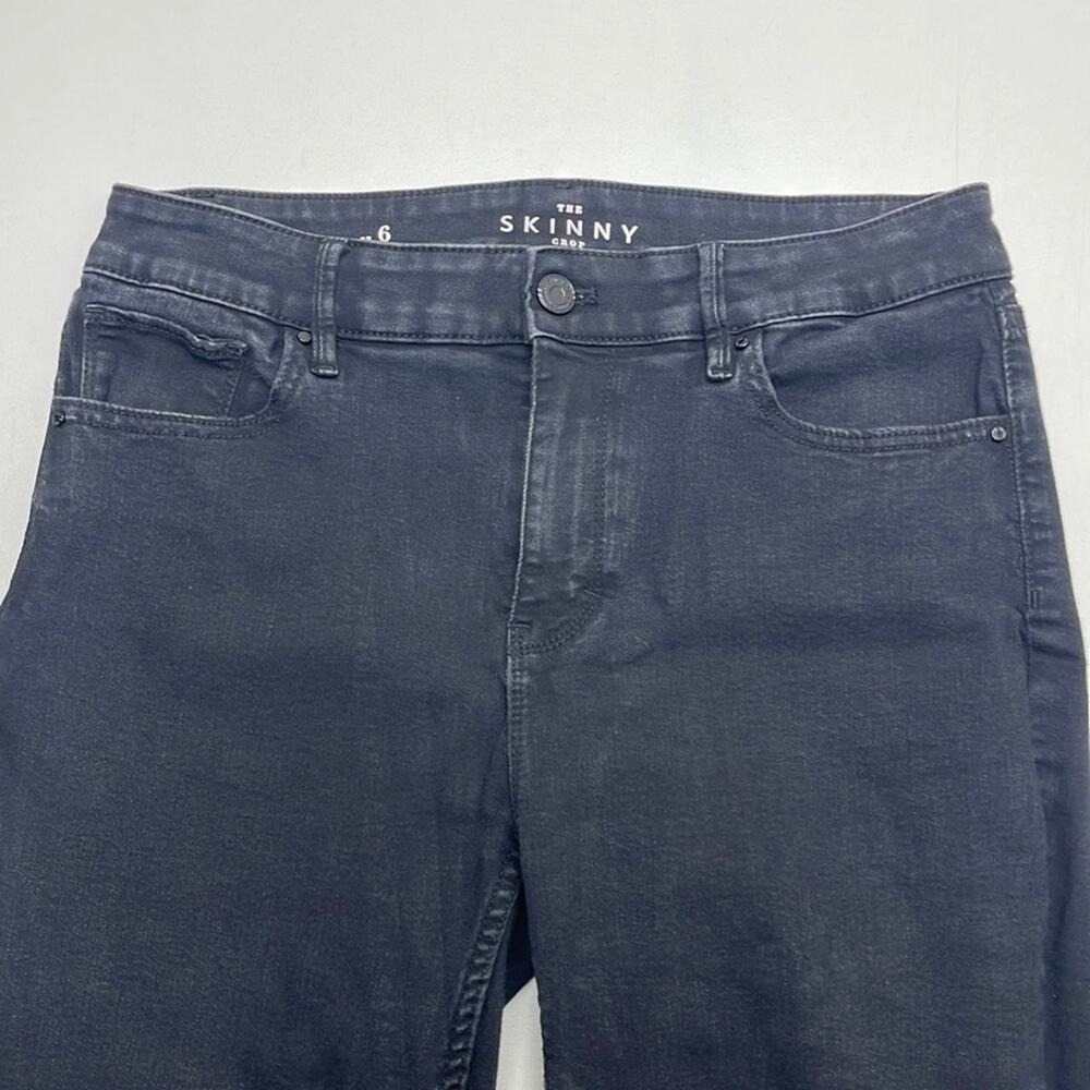 WHITE HOUSE BLACK MARKET Women’s 6 Black THE SKINNY CROP Jeans
